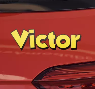 Autocollant voiture lettres de la saint-valentin - TenStickers