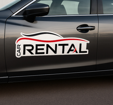Sticker voiture location de luxe - TenStickers