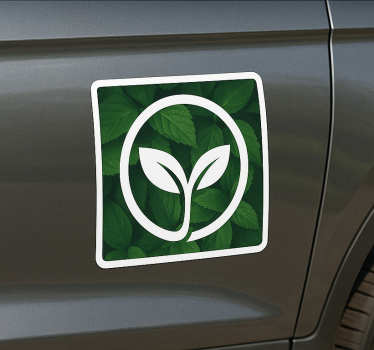 Sticker voiture logo personnalisé laisse l'arrière-plan - TenStickers