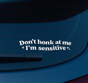 Sticker voiture ne klaxonnez pas - TenStickers