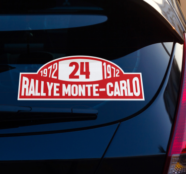 Sticker voiture numéro de rallye monte-carlo - TenStickers