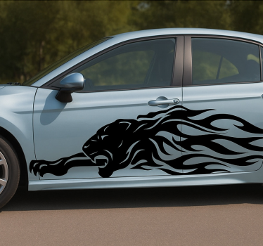 Sticker voiture panthère noire - TenStickers