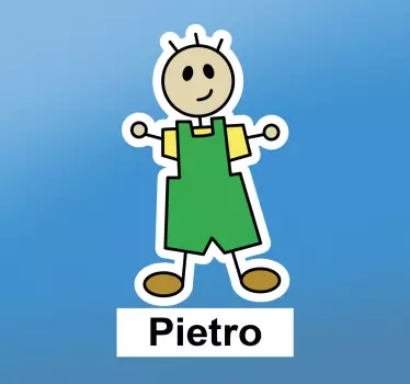 Sticker voiture personnalisable garçon - TenStickers