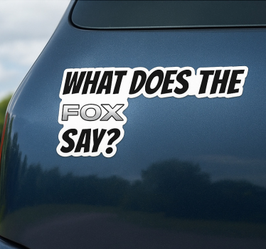 Sticker voiture que dit l'oiseau - TenStickers