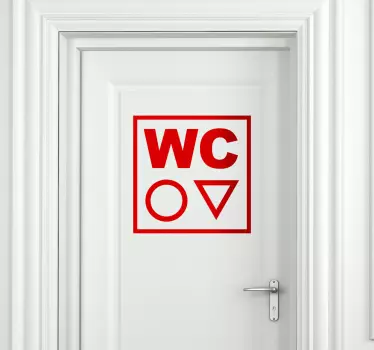Sticker WC symbole - TenStickers