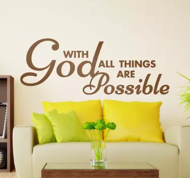 Sticker with god all things - TenStickers