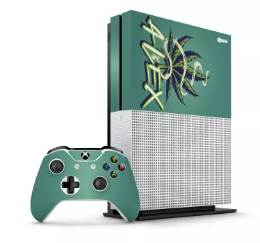 Sticker Xbox conception de marijuana personnalisée - TenStickers