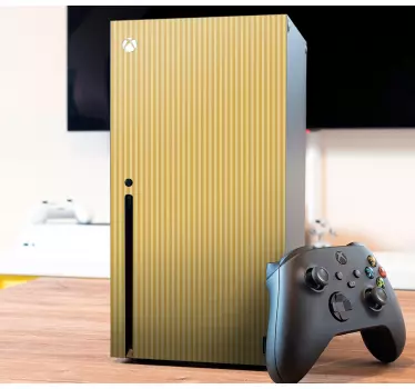 Sticker xbox couverture dorée rayée - TenStickers