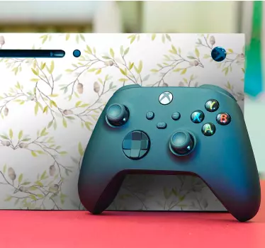 Sticker Xbox motif de vigne florale - TenStickers