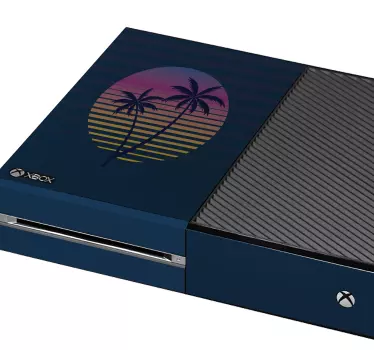 Sticker xbox paysage tropical au crépuscule - TenStickers