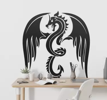 Stickers Dessin dragon voiture - TenStickers