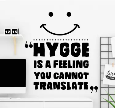 Stickers autres textes Hygge ne peut pas être traduit - TenStickers