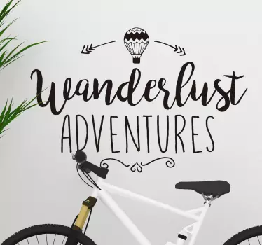 Sticker Maison Aventures Wanderlust - TenStickers