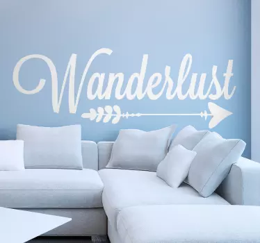 Sticker Maison Flèche Wanderlust - TenStickers