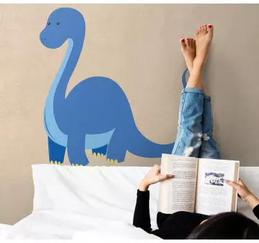 Stickers muraux dinosaure Bébé dinosaure bleu - TenStickers