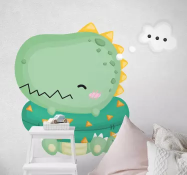 Stickers muraux dinosaure Dessin animé dinosaure mignon - TenStickers