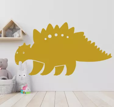 Stickers Dinosaure Silhouette de stégosaure style nordique - TenStickers