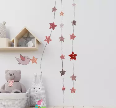 Stickers pour bébés oiseaux et étoile - TenStickers