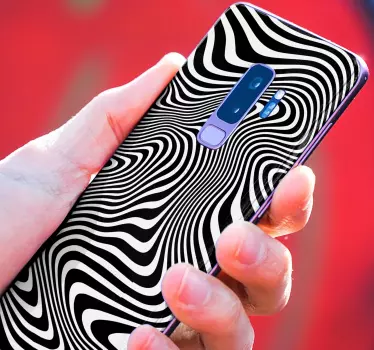 Stickers samsung effet 3d zèbre - TenStickers