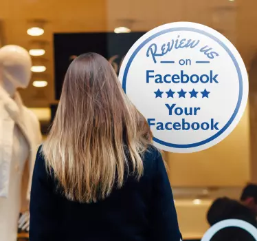 Sticker Entreprise Notez nous sur Facebook - TenStickers