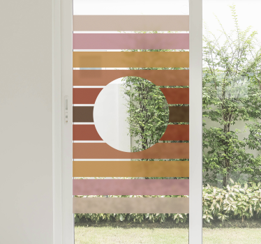 Vitrophanie vitrine Fenêtre solaire des années 70 - TenStickers