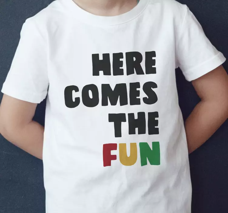 T-shirt enfant voici le plaisir - TenStickers