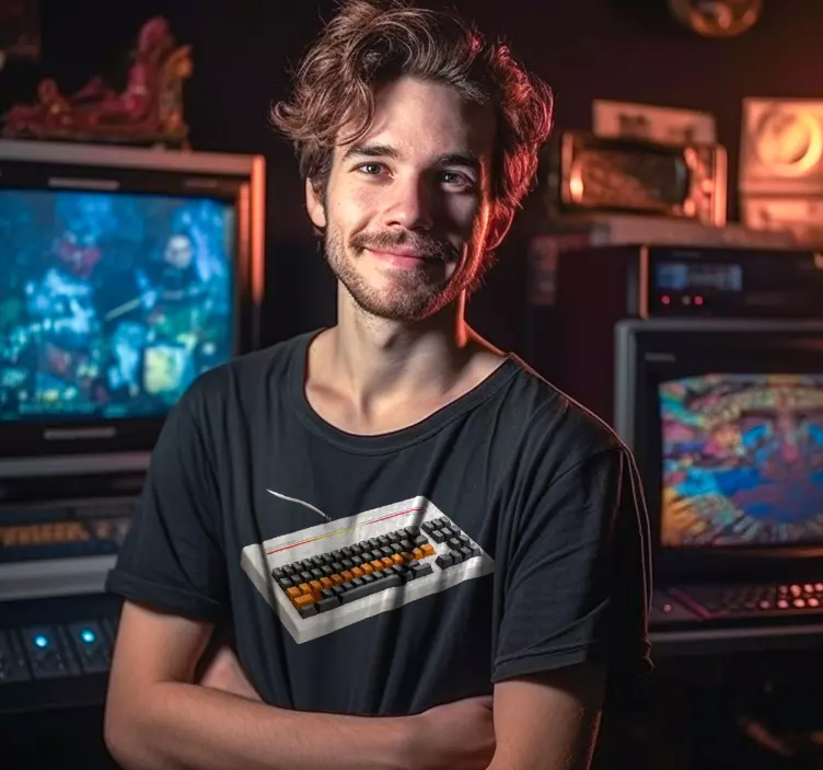 T-shirt clavier d'ordinateur rétro - TenStickers