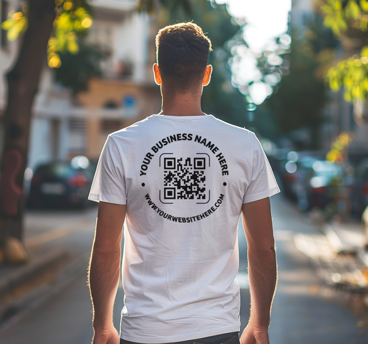 T-shirts code qr d'entreprise - TenStickers