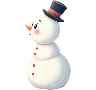 T-shirt couple couple de bonhommes de neige amoureux - TenStickers