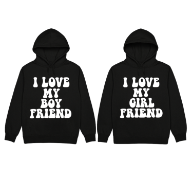 Sweatshirt couple j'aime mon couple - TenStickers