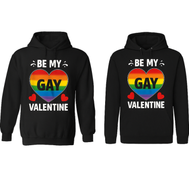 T-shirt couple lgbt sois mon amoureux valentin - TenStickers