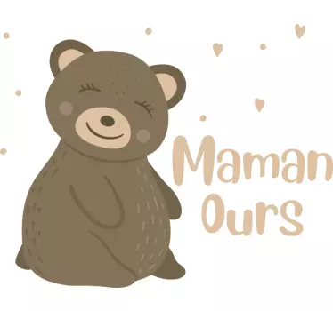 T shirt mere fille Maman ours, bébé ours - TenStickers