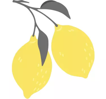 T-shirt design de fruit de citron - TenStickers