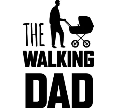 T-shirt père et fils le papa qui marche - TenStickers