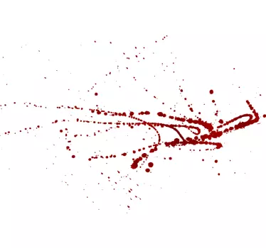 T-shirt père et fils art éclaboussures rouges stylé - TenStickers