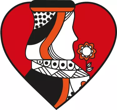 Tee shirt couple Cartes roi et reine - TenStickers