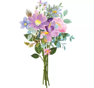 T-shirt design de bouquet floral - TenStickers