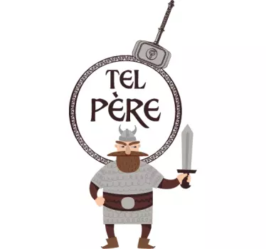 Tee shirt pere et fils Comme un père comme une fille texto - TenStickers