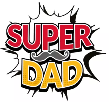 T-shirt père et fils super papa graphique - TenStickers