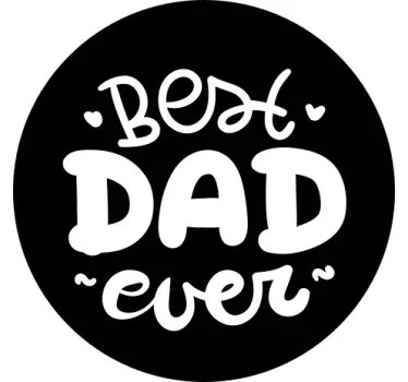 Tee shirt pere et fils Meilleur papa jamais dans la bulle - TenStickers