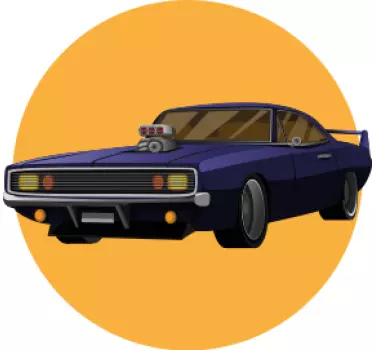 T-shirt père et fils voiture de muscle classique - TenStickers
