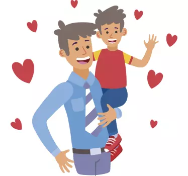 T-shirt père et fils lien père-fils sincère - TenStickers