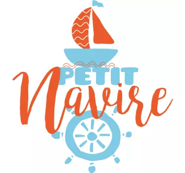 Tee shirt pere et fils il était un petit navire - TenStickers