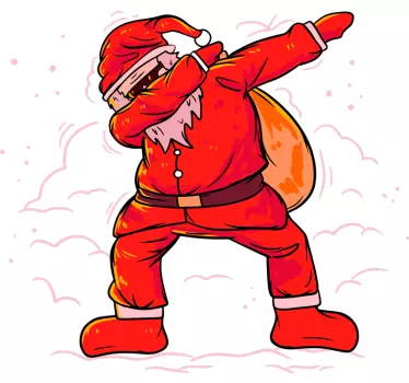 Sweat-shirt noël père Noël qui "dab" - TenStickers