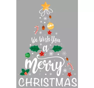 Sweat-shirt sapin "Merry Christmas" - TenStickers