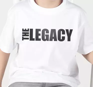 Tee shirt pere et fils Légende de la phrase et héritage - TenStickers