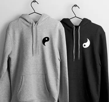 Sweat-shirt couple Yin et Yang  - TenStickers