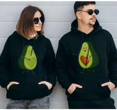 Sweat-shirts couple avocats - TenStickers