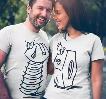 T-shirt couple écrou et boulon - TenStickers