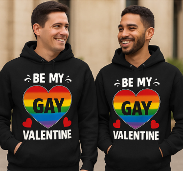 T-shirt couple lgbt sois mon amoureux valentin - TenStickers